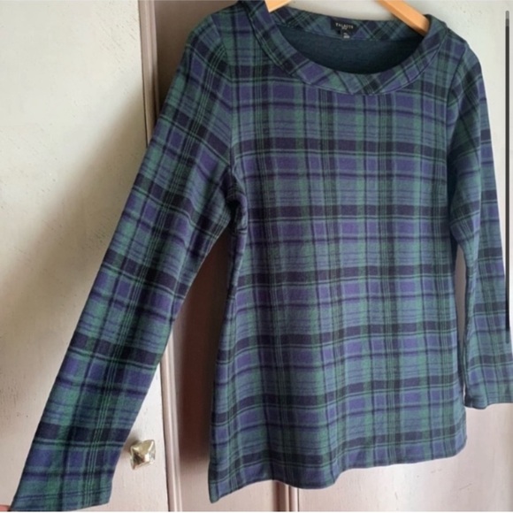 Talbots Petite Plaid Sweater - Picture 2 of 7